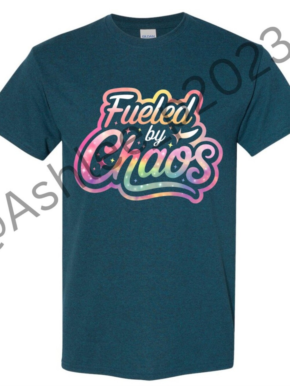 Fueled By Chaos Unisex Short Sleeve Graphic Tee
